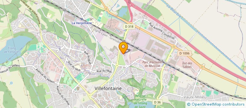 localisation de l'entreprise CERL  VILLEFONTAINE