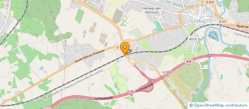 localisation de l'entreprise CERLO  LE MUY