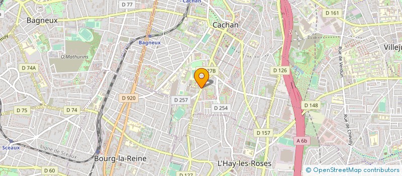 localisation de l'entreprise CERMA ACTIVITES RECHERCHES à CACHAN