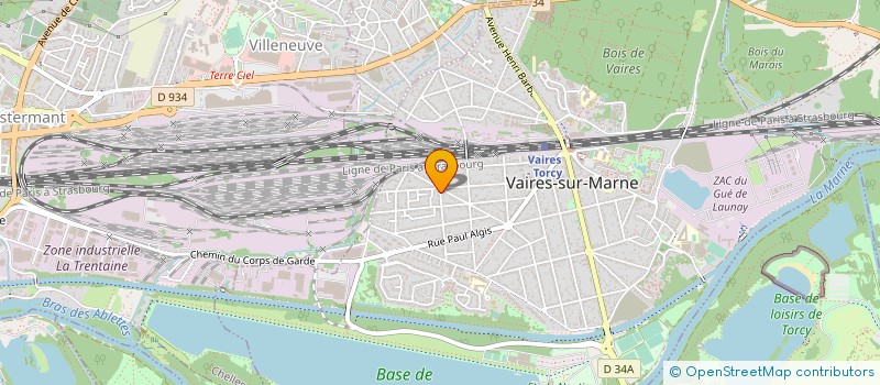 localisation de l'entreprise CERMAS à VAIRES-SUR-MARNE