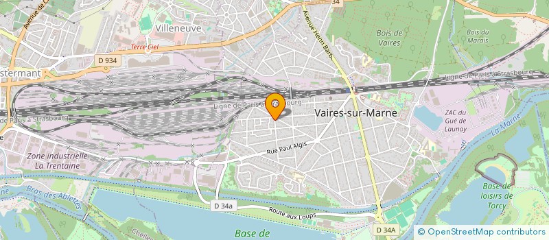 localisation de l'entreprise CERMAS MONTAGE à VAIRES-SUR-MARNE
