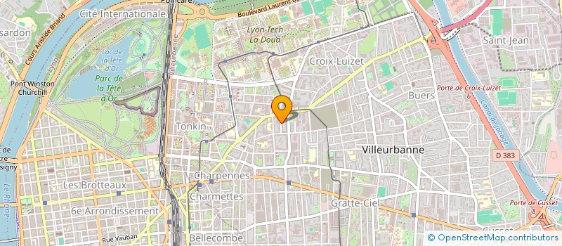 localisation de l'entreprise CERMEC  VILLEURBANNE