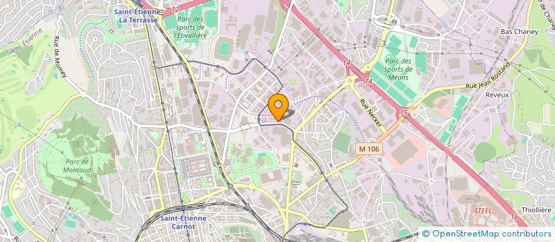 localisation de l'entreprise CERMES  SAINT-ETIENNE