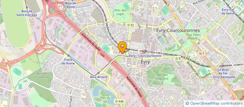 localisation de l'entreprise CERMILEC  EVRY-COURCOURONNES