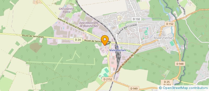 localisation de l'entreprise CERMUT à LE MALESHERBOIS