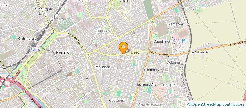 localisation de l'entreprise CERNAY BEAUTE  REIMS