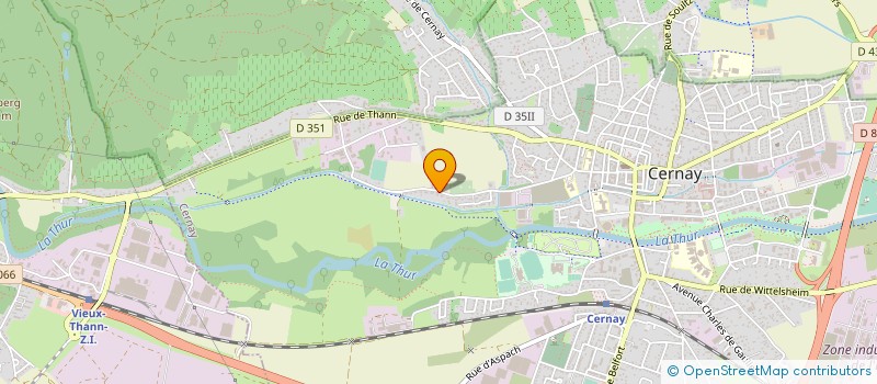 localisation de l'entreprise CERNAY SA à CERNAY