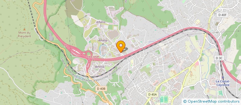 localisation de l'entreprise CERNI à LA CIOTAT