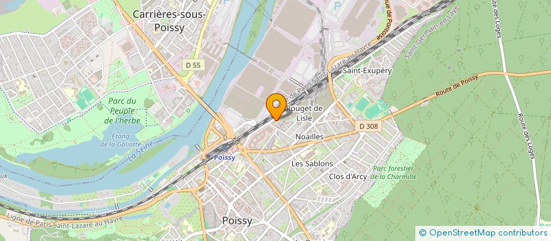 localisation de l'entreprise CERNOV  POISSY