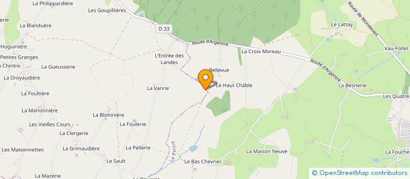 localisation de l'entreprise CERNY-GREEN à ETRELLES