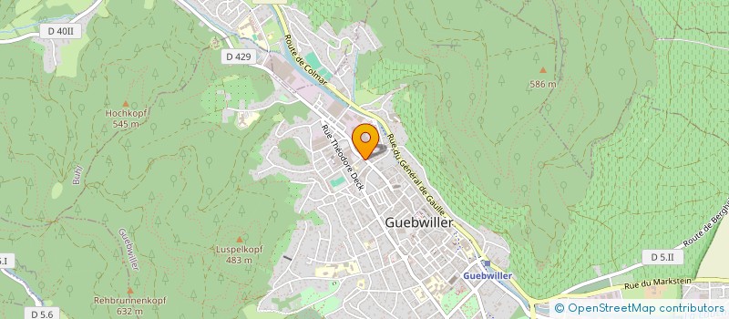 localisation de l'entreprise CERO  GUEBWILLER