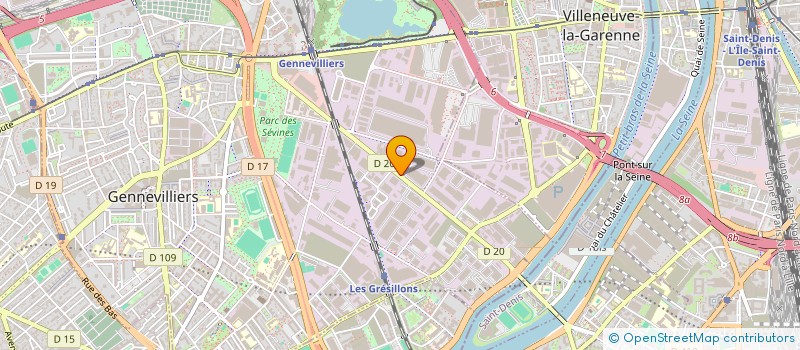localisation de l'entreprise CERO FRANCE CIE ETUD RECYC ORD à GENNEVILLIERS