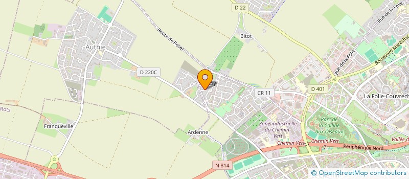 localisation de l'entreprise CEROC  SAINT-GERMAIN-LA-BLANCHE-HERBE