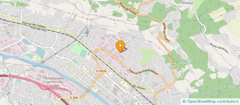 localisation de l'entreprise CERODE à CLUSES