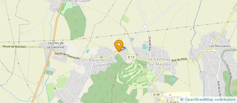 localisation de l'entreprise CEROMI à BAZOCHES-SUR-GUYONNE