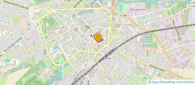 localisation de l'entreprise CEROMO à ARRAS