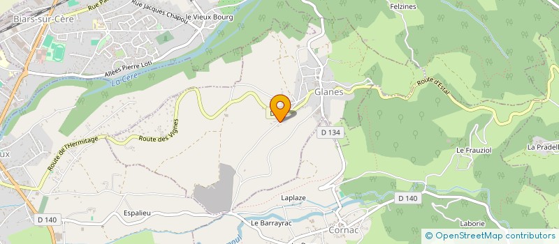 localisation de l'entreprise CEROU à GLANES