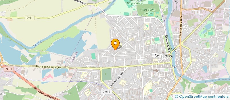localisation de l'entreprise CERQUEIRA CONSEIL à SOISSONS