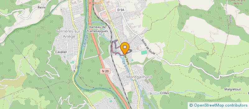localisation de l'entreprise CERQUEIRA ESCANDE à MONTGAILHARD