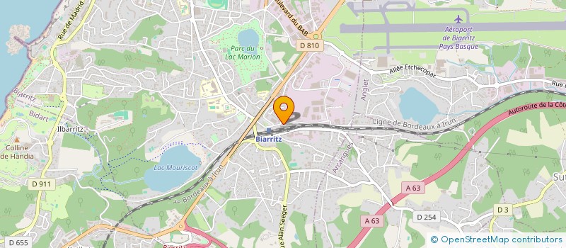localisation de l'entreprise CERRAMON ET CIE à BIARRITZ