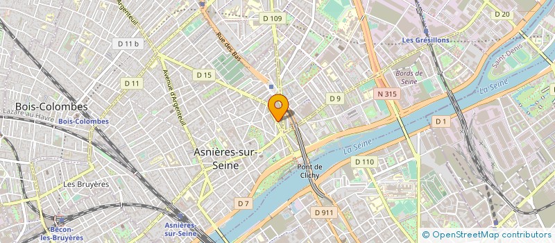 localisation de l'entreprise CERRI'ART à ASNIERES-SUR-SEINE