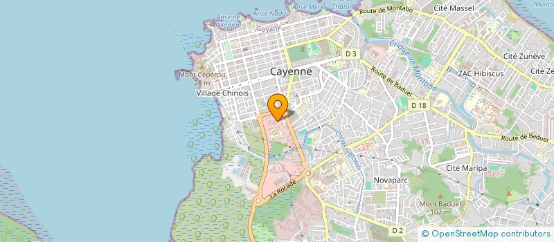 localisation de l'entreprise CERS  CAYENNE