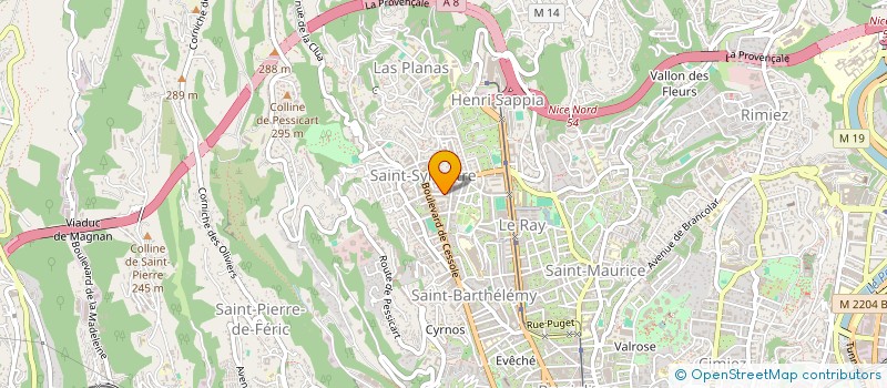 localisation de l'entreprise CERSO  NICE