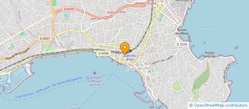 localisation de l'entreprise CERT-ENERGIE à ANTIBES