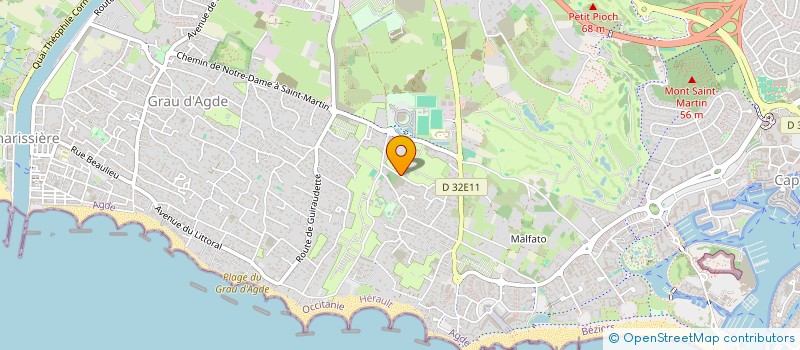 localisation de l'entreprise CERTI-FORM  AGDE