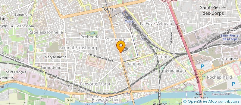 localisation de l'entreprise CERTI SERVICES  TOURS