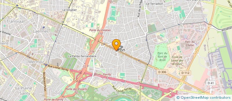 localisation de l'entreprise CERTIC à BRON