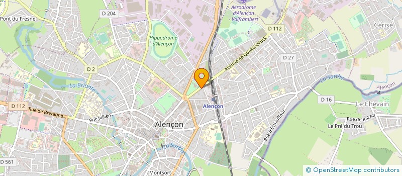 localisation de l'entreprise CERTIFICATION & COMPETENCES à ALENCON