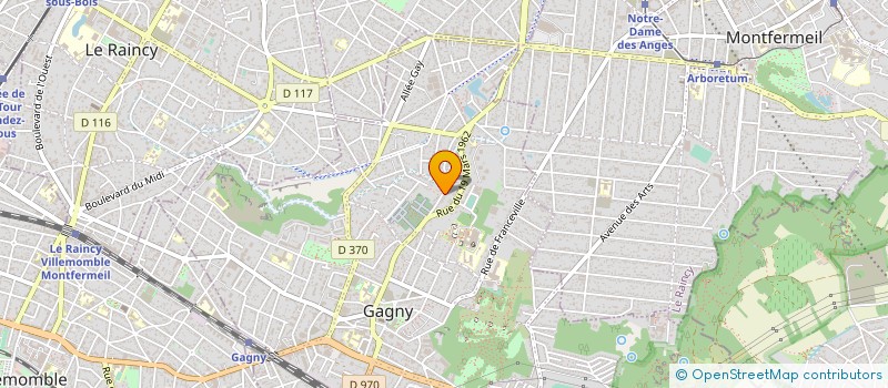 localisation de l'entreprise CERTIFORMAT  GAGNY
