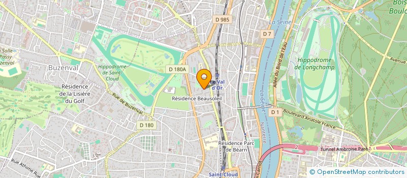 localisation de l'entreprise CERTIUM à SAINT-CLOUD