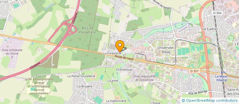 localisation de l'entreprise CERTIVET  SARGE-LES-LE-MANS