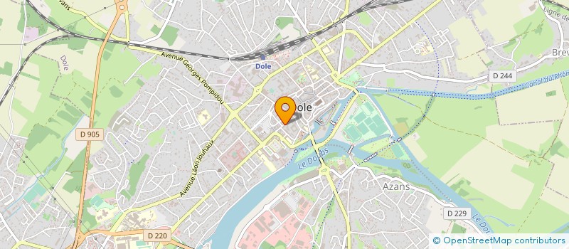 localisation de l'entreprise CERTIWEB à DOLE