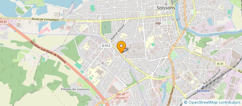 localisation de l'entreprise CERTY'SOL GEOTECHNIQUE à SOISSONS