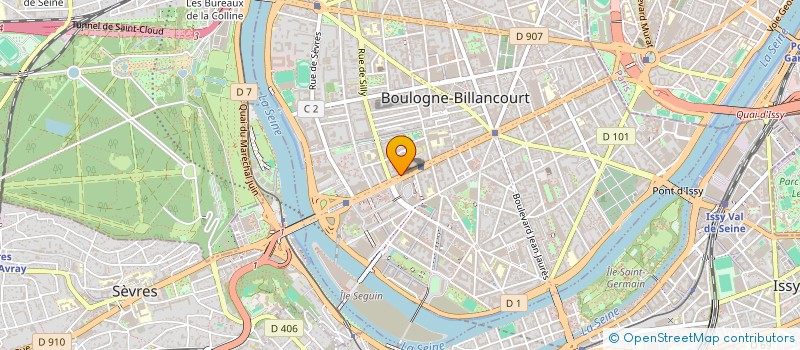 localisation de l'entreprise CERUS à BOULOGNE-BILLANCOURT