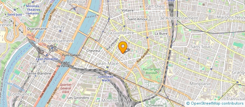 localisation de l'entreprise CERUS SUD-EST  LYON