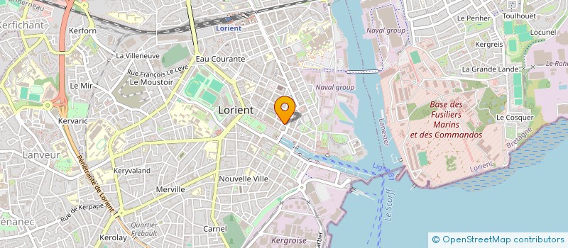 localisation de l'entreprise CERUSE à LORIENT