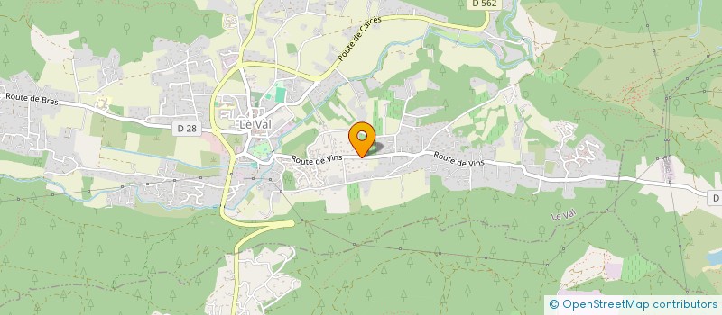 localisation de l'entreprise CERVAL à LE VAL