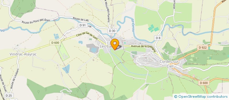 localisation de l'entreprise CERVAL ENERGIE  CORDES-SUR-CIEL