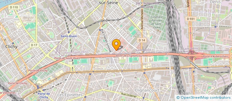 localisation de l'entreprise CERVANTES à SAINT-OUEN-SUR-SEINE
