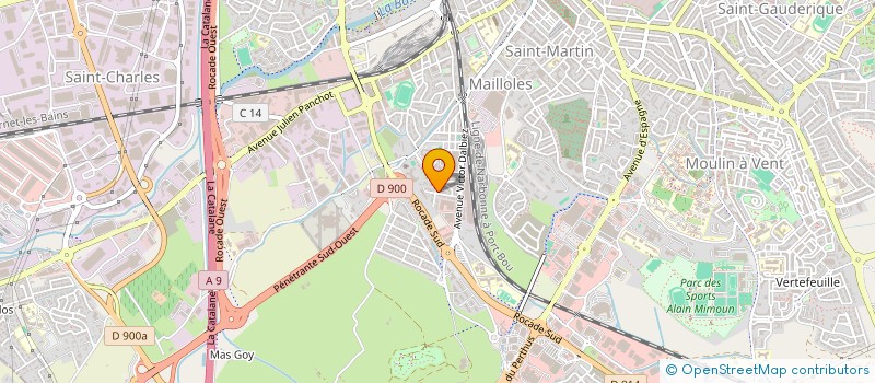 localisation de l'entreprise CERVANTES GROUPE  PERPIGNAN