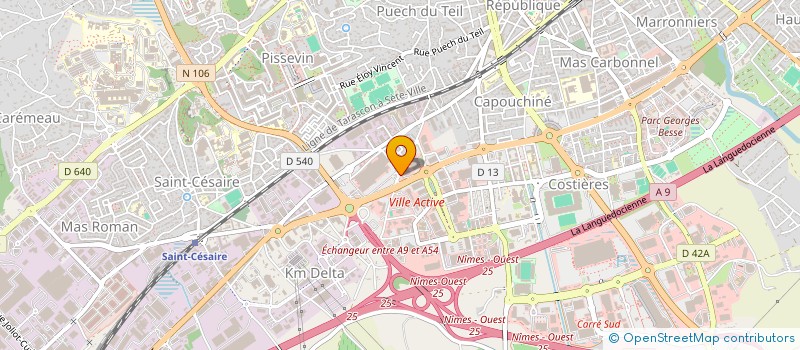 localisation de l'entreprise CERVANTES INVEST  NIMES