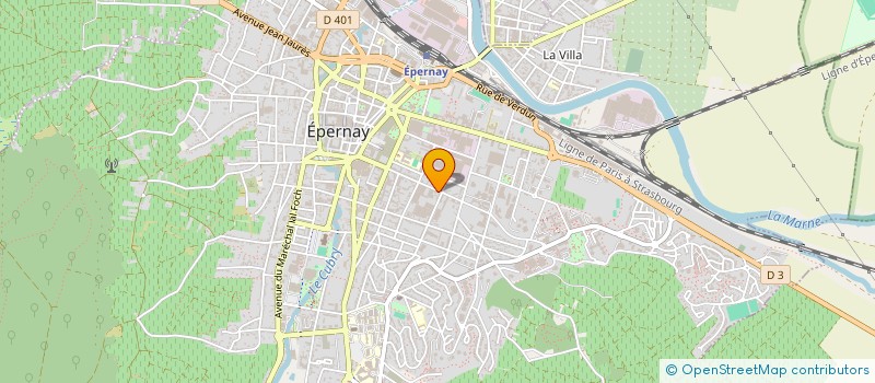 localisation de l'entreprise CERVEAUX à EPERNAY