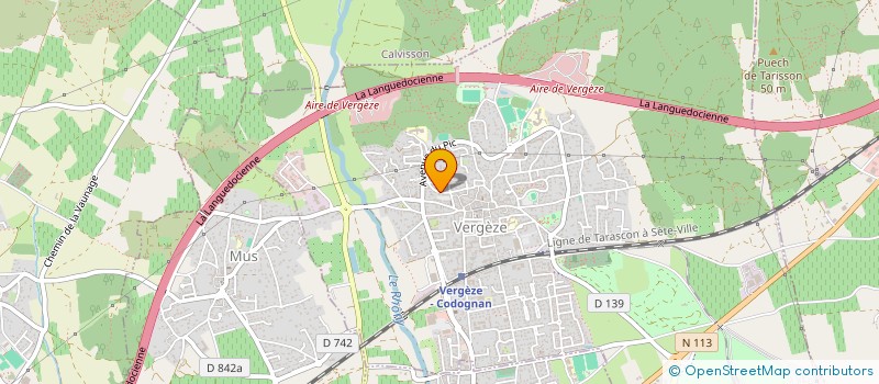 localisation de l'entreprise CERVEO  VERGEZE