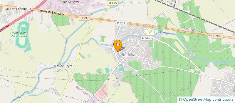 localisation de l'entreprise CERVERA à RODILHAN