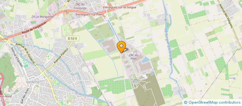 localisation de l'entreprise CERVERO à ENTRAIGUES-SUR-LA-SORGUE