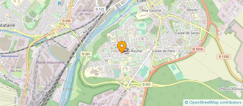 localisation de l'entreprise CERVERRA JEAN-CLAUDE & MICHEL  CREIL